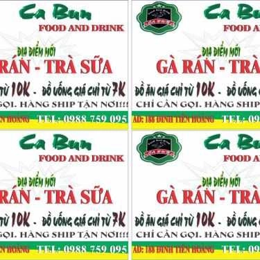 Thực đơn- Ăn vặt Ca Bun Food & Drink