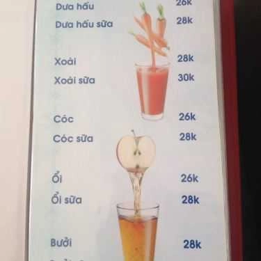 Thực đơn- An Cựu Đông Cafe - Cafe Cây Cảnh