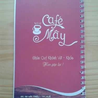Thực đơn- Mây Cafe - Hải Triều