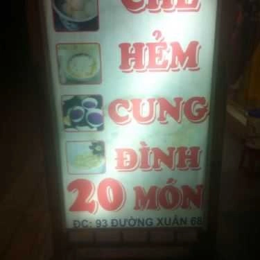Thực đơn- Ăn vặt Chè Hẻm Cung Đình 20 Món