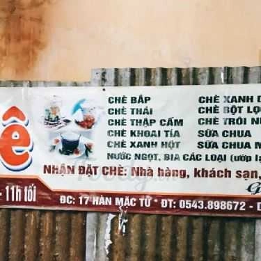 Thực đơn- Ăn vặt Chè O Xê