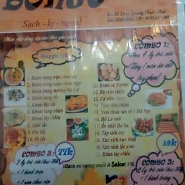 Thực đơn- Bongo Coffee & Milk Tea - Triệu Quang Phục