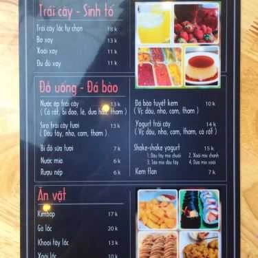 Thực đơn- Cafe Shake Shake - Drinks & Foods