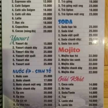 Thực đơn- Nhà Hàng Cheer Restaurant - Cơm Tấm