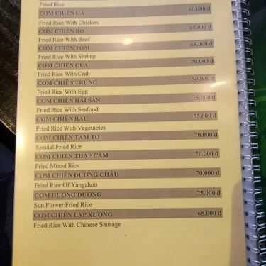 Thực đơn- Nhà Hàng Cheer Restaurant - Cơm Tấm