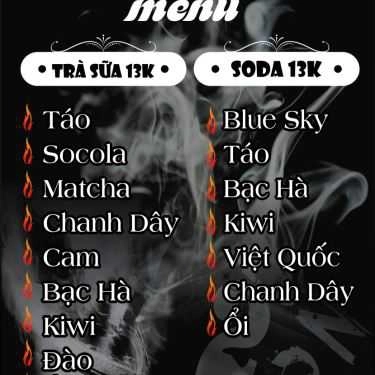 Thực đơn- Vape Cố Đô Coffee & Milk Tea