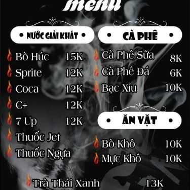 Thực đơn- Vape Cố Đô Coffee & Milk Tea