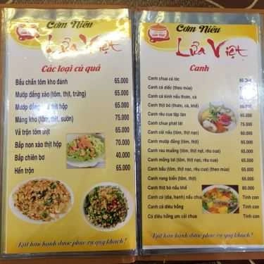 Thực đơn- Nhà Hàng Lửa Việt Restaurant - Cơm Niêu