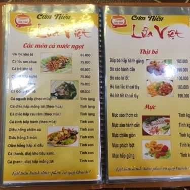 Thực đơn- Nhà Hàng Lửa Việt Restaurant - Cơm Niêu
