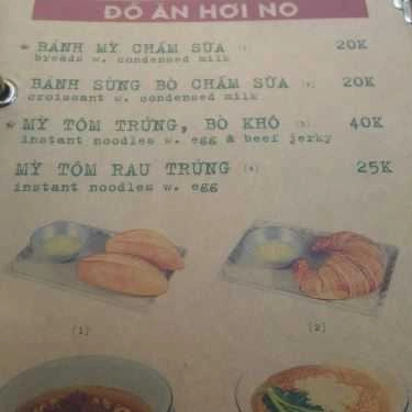 Thực đơn- Cộng Caphe - Bến Nghé