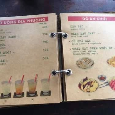 Thực đơn- Cộng Caphe - Bến Nghé
