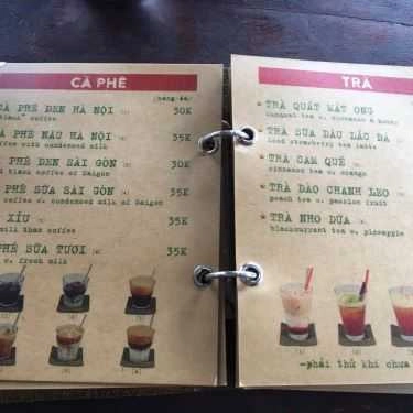 Thực đơn- Cộng Caphe - Bến Nghé
