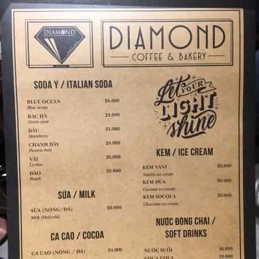 Thực đơn- Diamond Coffee