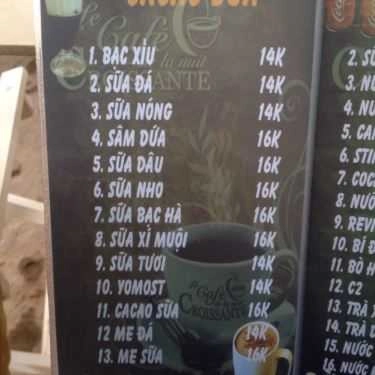 Thực đơn- Đời Cát Sân Vườn Cafe