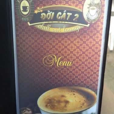 Thực đơn- Đời Cát Sân Vườn Cafe