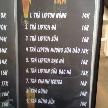 Thực đơn- Đời Cát Sân Vườn Cafe