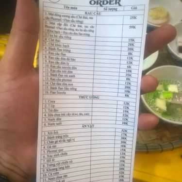 Thực đơn- Cafe Đông Sương Sầu - Chè Thái & Ăn Vặt