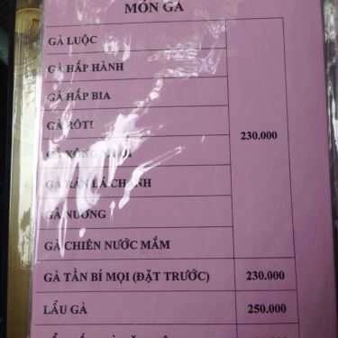 Thực đơn- Nhà Hàng Duyên Quê - Câu Cá Thư Giãn