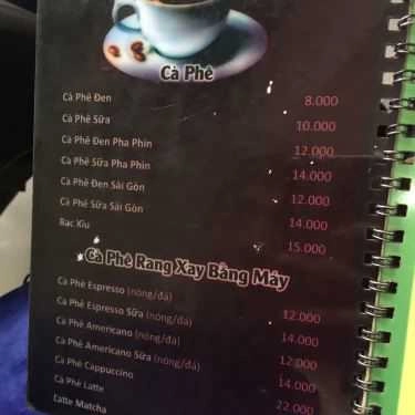 Thực đơn- Êden Cafe