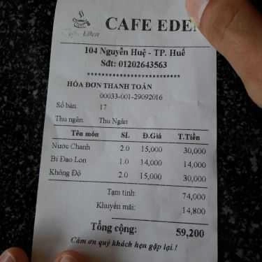 Tổng hợp- Êden Cafe