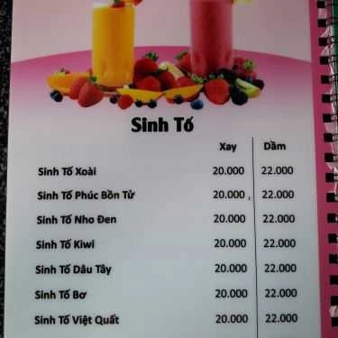 Thực đơn- Êden Cafe