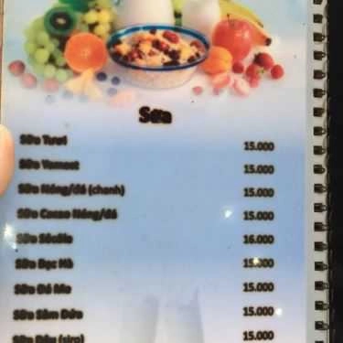 Thực đơn- Êden Cafe