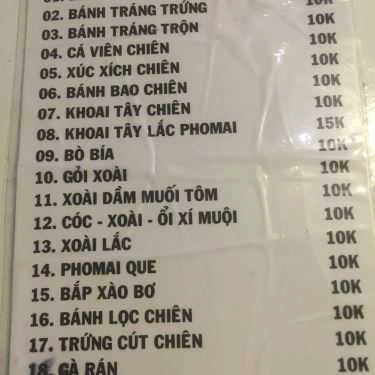 Thực đơn- Ăn vặt Elsa Drinks & Food