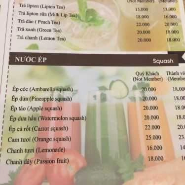 Thực đơn- Event Coffee & Milk Tea