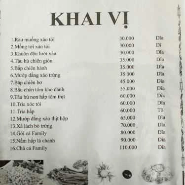 Tổng hợp- Nhà Hàng Family Restaurant