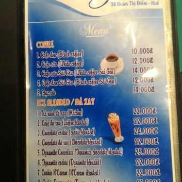 Thực đơn- Fly Cafe