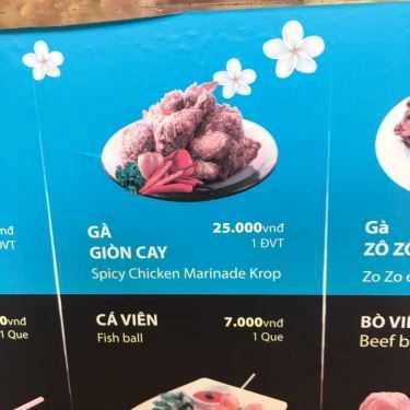 Thực đơn- Ăn vặt Gà Rán Five Star - Đinh Tiên Hoàng