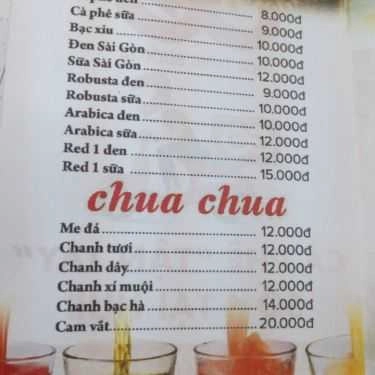 Thực đơn- GO Cafe - Shop Online