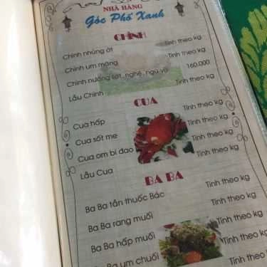 Thực đơn- Nhà Hàng Góc Phố Xanh - Gà Hấp Muối