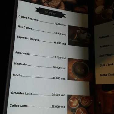 Thực đơn- GP Cafe