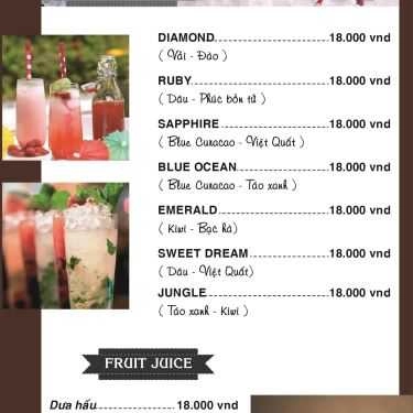 Thực đơn- GP Coffee