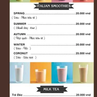 Thực đơn- GP Coffee