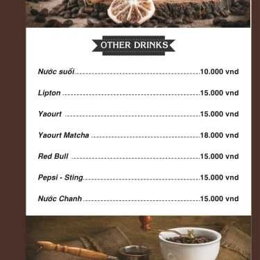 Thực đơn- GP Coffee