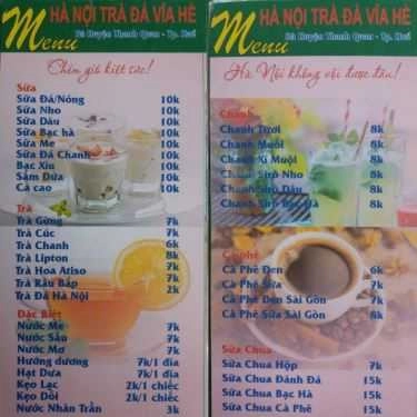 Thực đơn- Ăn vặt Hà Nội Trà Đá Vỉa Hè