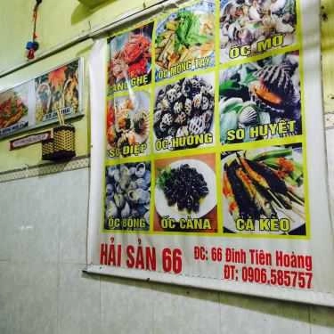 Thực đơn- Quán Nhậu Hải Sản 66 - Đinh Tiên Hoàng