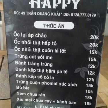 Tổng hợp- Happy - Cafe & Ăn Vặt
