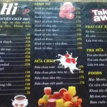 Tổng hợp- Cafe Hi Milktea - Trái Cây Xô