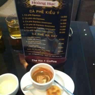 Thực đơn- Hoàng Hạc Cafe