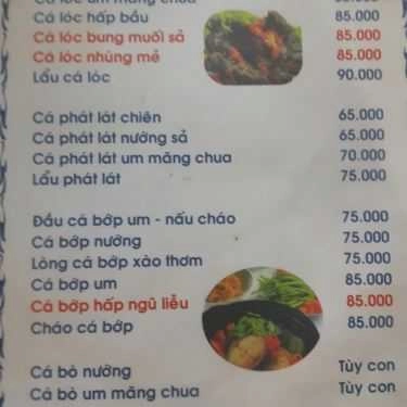 Thực đơn- Quán Nhậu Hoàng Lộc - Lê Minh