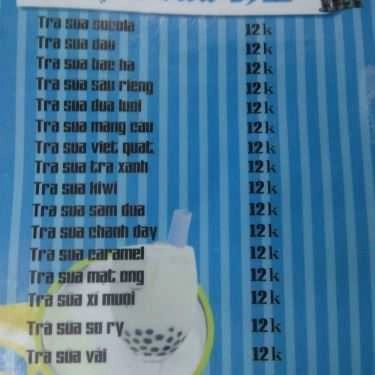 Thực đơn- Hoàng Long - Trà Sữa & Ăn Vặt