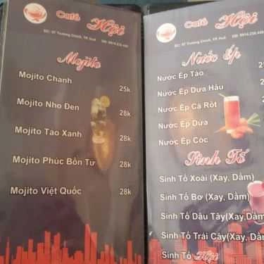 Thực đơn- Hội Cafe
