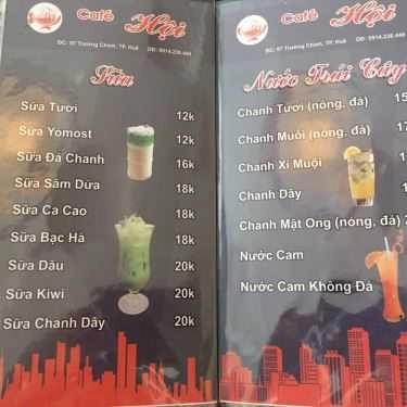 Thực đơn- Hội Cafe