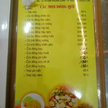 Thực đơn- Quán Nhậu Hương Long - Nhậu Bình Dân