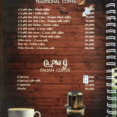 Thực đơn- Hương Thời Gian Cafe