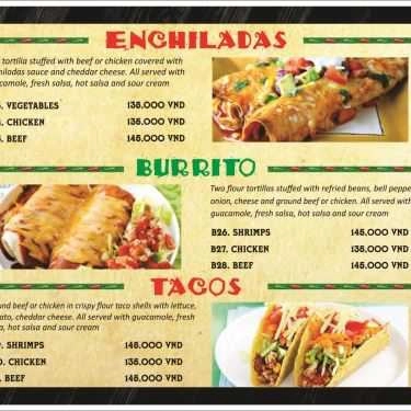 Thực đơn- Nhà Hàng Jalapeno Restaurant - Ẩm Thực Mexico