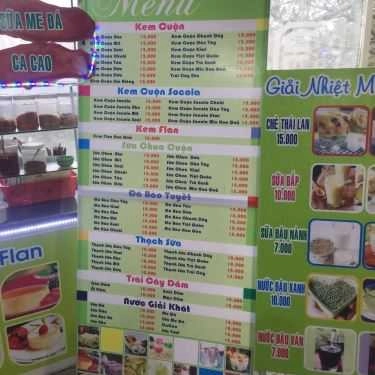 Thực đơn- Cafe Kem Cuộn Lee Lee